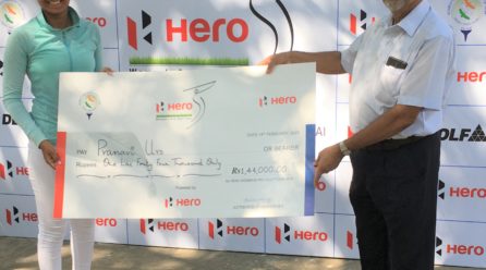 Pranavi makes a winning debut on pro circuit, wins third leg