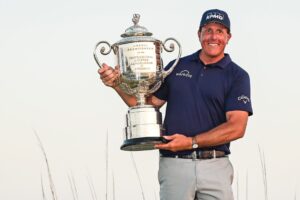 Mickelson makes major history with victory at PGA Championship