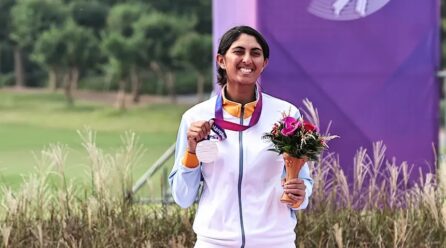 Aditi Ashok wins women’s silver medal