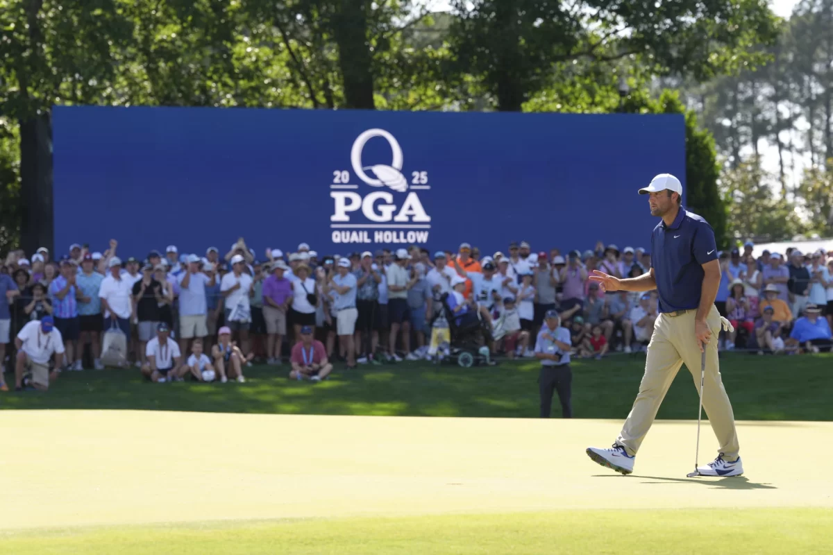 Scheffler claims third major with win at PGA Championship