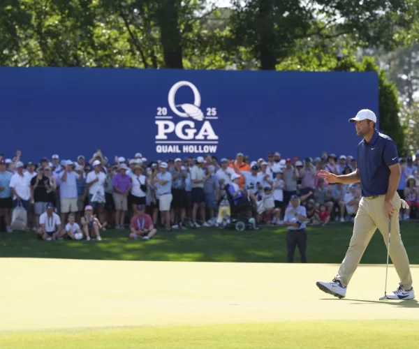 Scheffler claims third major with win at PGA Championship